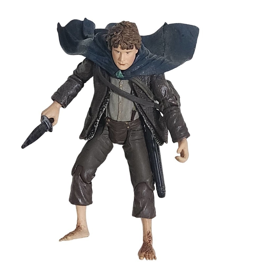 Toy Biz Marvel Lord Of The Rings 3 Piece Lot Cloaked Pippin Gollum Rohan 2003 - Picture 12 of 16